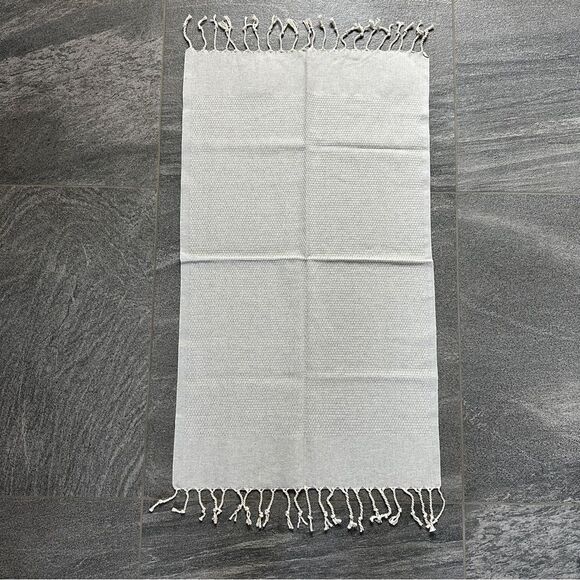 NEW Qty-2 Turkish Kitchen Dish Tea Hand Towel Peshtemal 100% Cotton Black Gray - Picture 4 of 8
